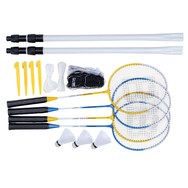 Baseline 4-personers badmintonset i en storlek, flerfärgad Multicoloured One Size