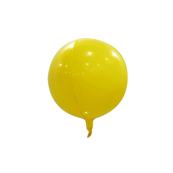 Realmax Macaron 4D Ballong En Storlek Gul Yellow One Size