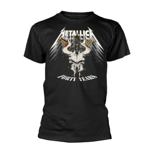 Metallica Unisex Adult Forty Years 40th Anniversary T-Shirt M B Black M