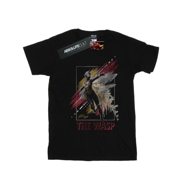Marvel Girls Ant-Man And The Wasp T-shirt i bomull med inramad geting 7- Black 7-8 Years