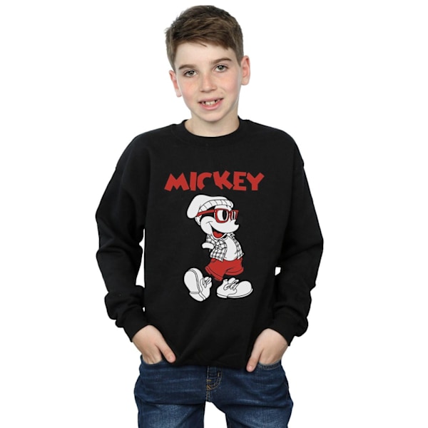 Disney Boys Mickey Mouse Hipster Sweatshirt 5-6 år Svart Black 5-6 Years