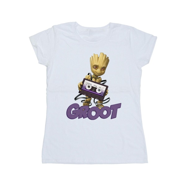 Guardians Of The Galaxy Dam/Damer Groot Kassett Bomull T-shirt White M