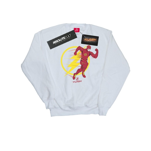 DC Comics Herr The Flash Running Emblem Sweatshirt 4XL Vit White 4XL