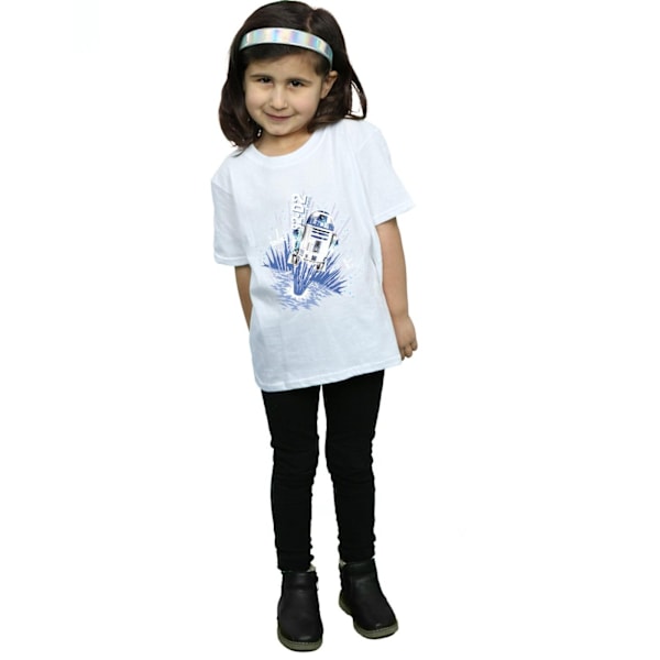 Star Wars Girls R2-D2 Blast Off Bomull T-shirt 12-13 År Vit White 12-13 Years