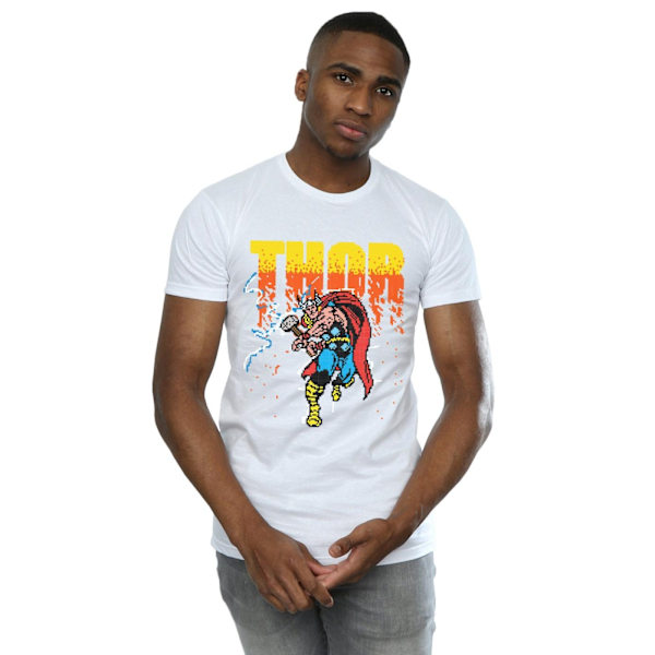 Marvel Herr Thor Pixelated T-shirt 4XL Vit White 4XL