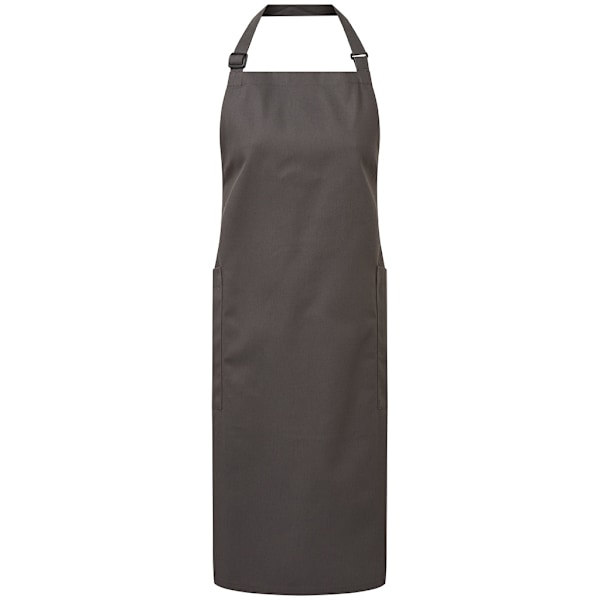 Premier Unisex Vuxen Organisk Fairtrade Certifierad Full Förkläde En Dark Grey One Size