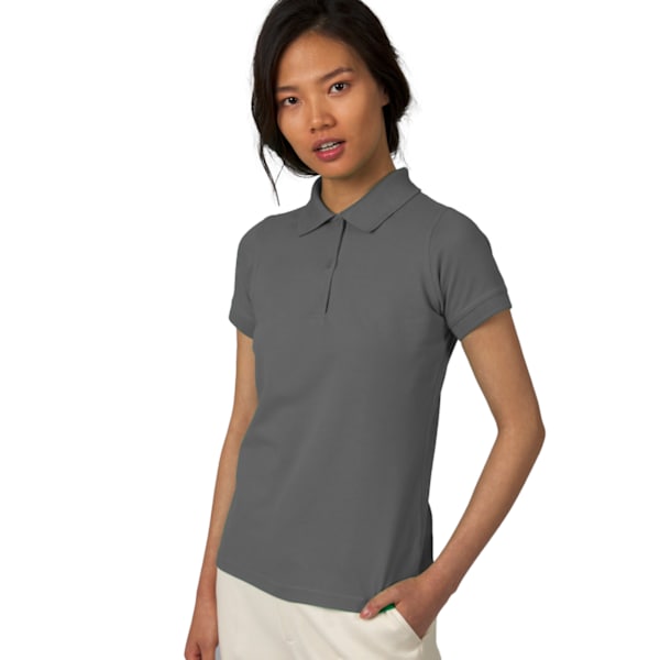 B&C Safran Pure Dam Short Sleeve Polo Shirt L Dark Grey Dark Grey L