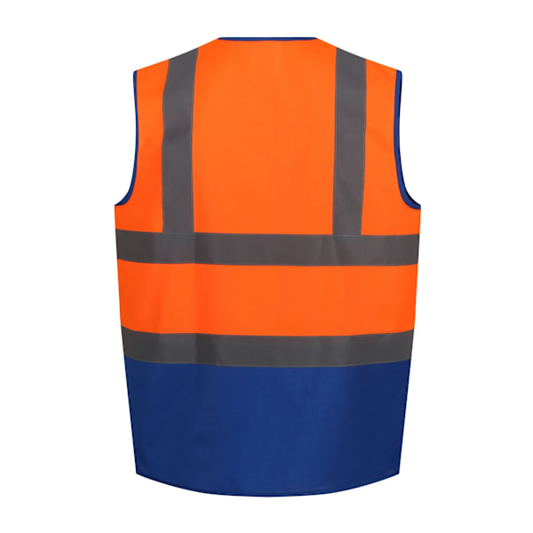 Regatta Pro Tvåfärgad Hi-Vis Väst 3XL Fluro Orange/Royal Blå Fluro Orange/Royal Blue 3XL