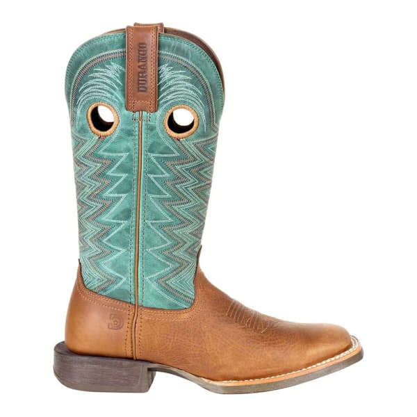 Durango Dam/Damer Lady Rebel Pro Cowboy-stövlar i fullnarvläder Wheat/Tidal Teal 6 UK