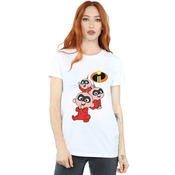 Disney Dam/Dam The Incredibles Jak Jak Bomull Boyfriend T White S