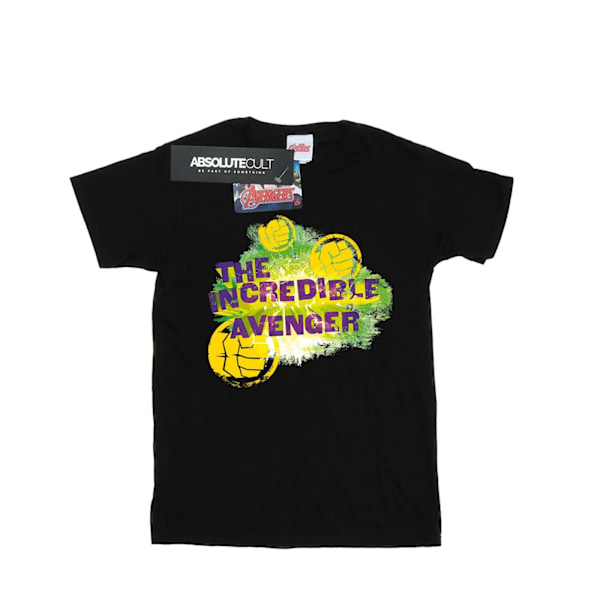 Marvel Girls Hulk Incredible Avenger Bomull T-shirt 7-8 år B Black 7-8 Years