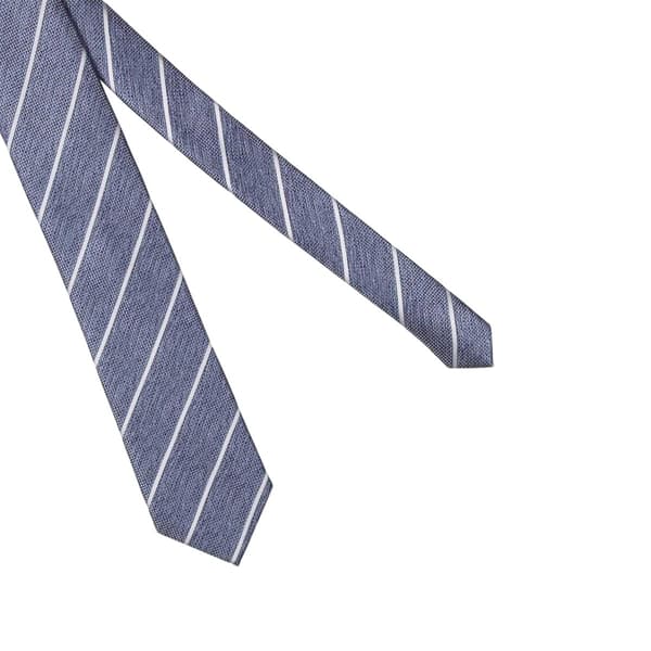 Twisted Tailor Kontrastrandig Slips En Storlek Blå Blue One Size