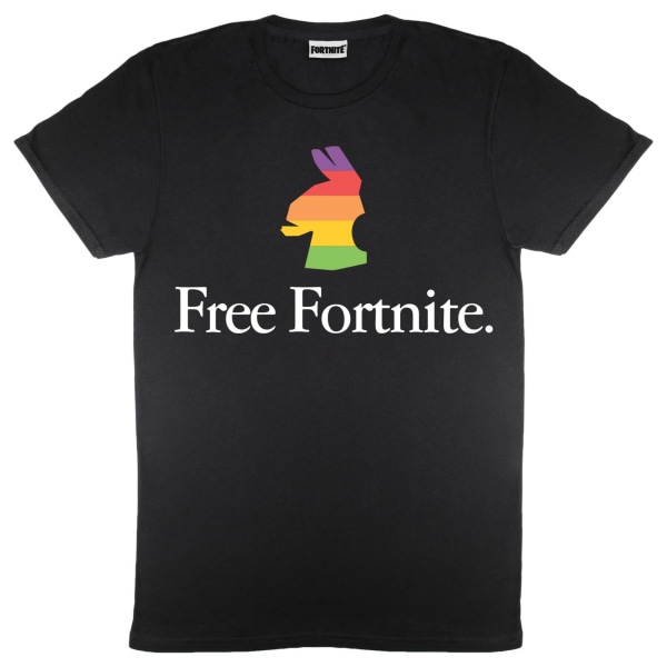 Fortnite Rainbow Lama Pojkvän T-shirt dam/dam L B Black L
