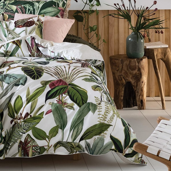 Linen House Wonderplant Påslakanset Dubbel Multifärgad Multicoloured Double