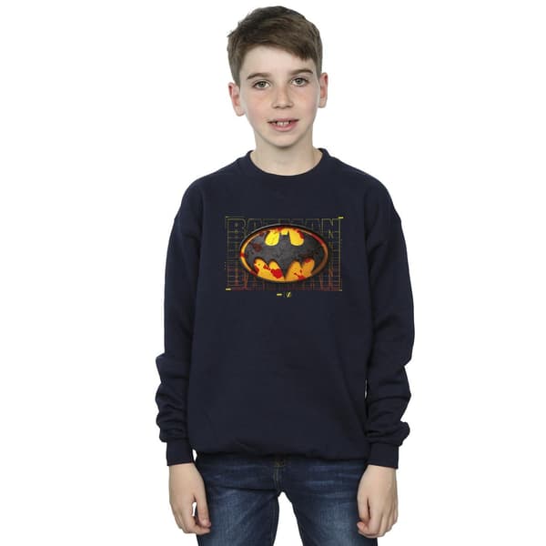 DC Comics Pojkar The Flash Batman Röd Stänk Tröja 7-8 År Navy Blue 7-8 Years