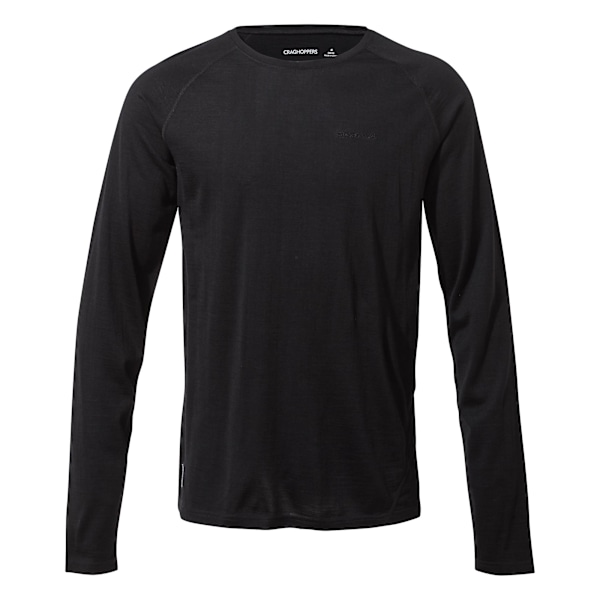 Craghoppers Herr Crew Neck Långärmad Baselayer II Topp M Svart Black M