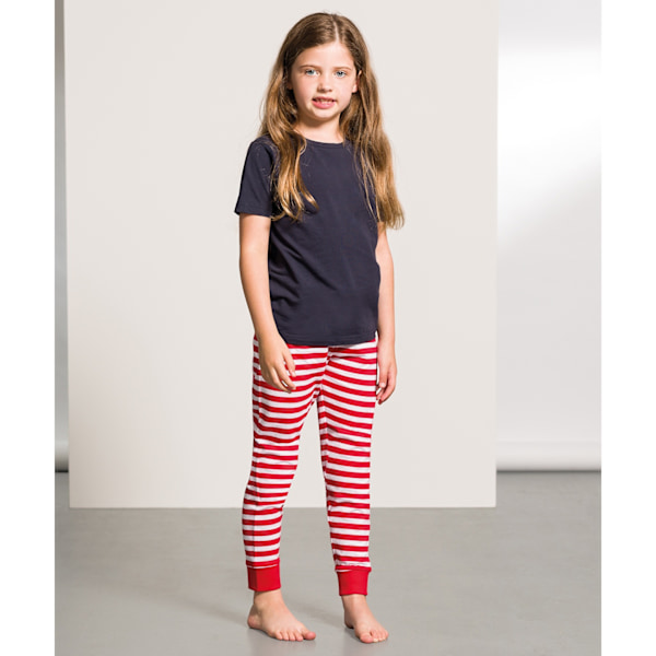 SF Minni Barn/Barn Lounge Byxor 9-10 År Röd/Vit Red/White 9-10 Years