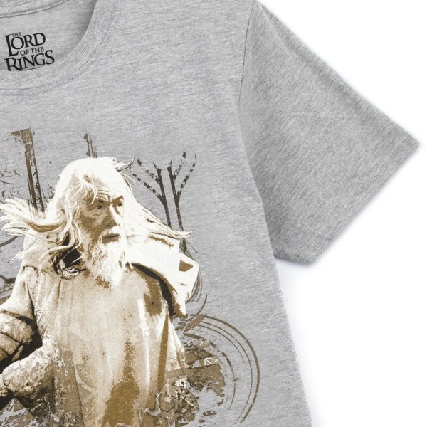 Sagan om ringen Herr Gandalf Heather T-shirt M Grå/tråkig Grey/Dull Gold M  3448 | Grey/Dull Gold | M | Fyndiq