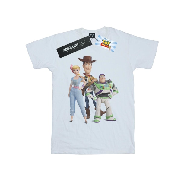 Disney Mens Toy Story 4 Woody Buzz och Bo Peep T-shirt XXL Whit White XXL