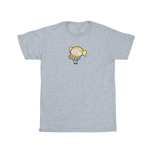 The Powerpuff Girls Girls Bubbles Flower Bomull T-shirt 12-13 år Sports Grey 12-13 Years