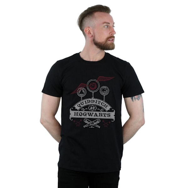 Harry Potter Quidditch på Hogwarts T-shirt XXL Svart Black XXL