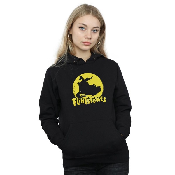 The Flintstones Dam/Kvinnor Bil Silhuett Hoodie M Svart Black M