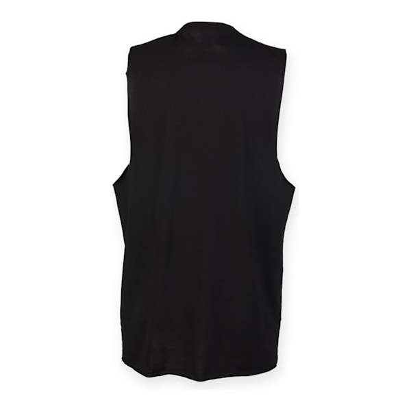 Skinnifit Herr High Neck Slash Armhole Väst L Svart Black L