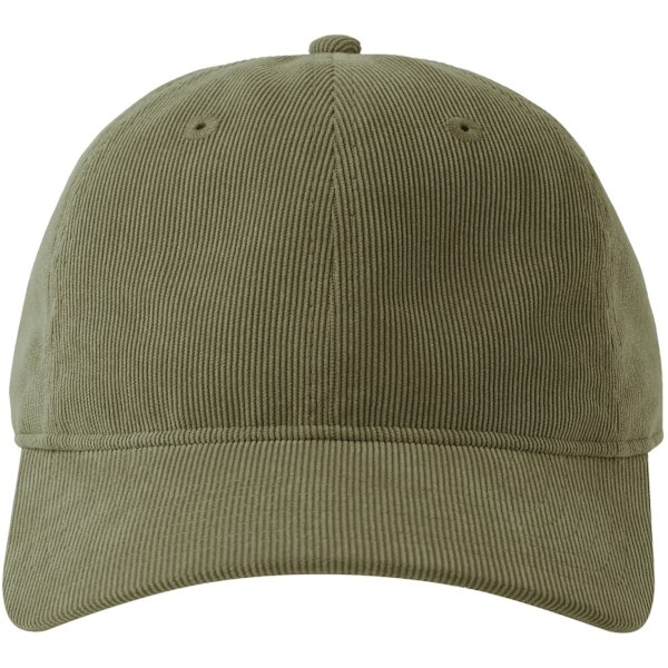 Atlantis Unisex Adult Creep S Corduroy Recycled Baseball Cap On Olive One Size