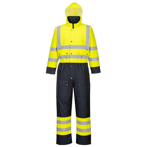 Portwest Unisex Adult Contrast Hi-Vis Vinteroverall XXL Gul Yellow/Navy XXL