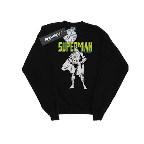 DC Comics Superman Mono Action Pose Sweatshirt L Svart Black L