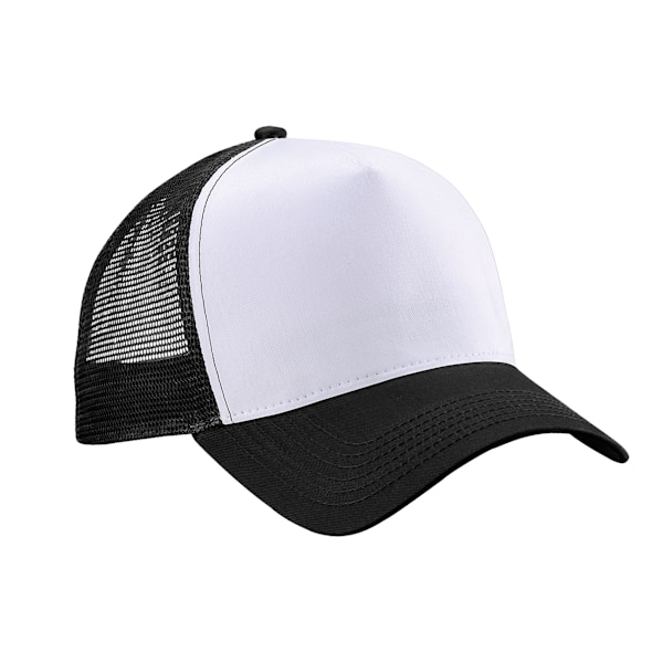 Beechfield Unisex Vuxen Snapback Trucker Cap En Storlek Svart/Vit Black/White One Size