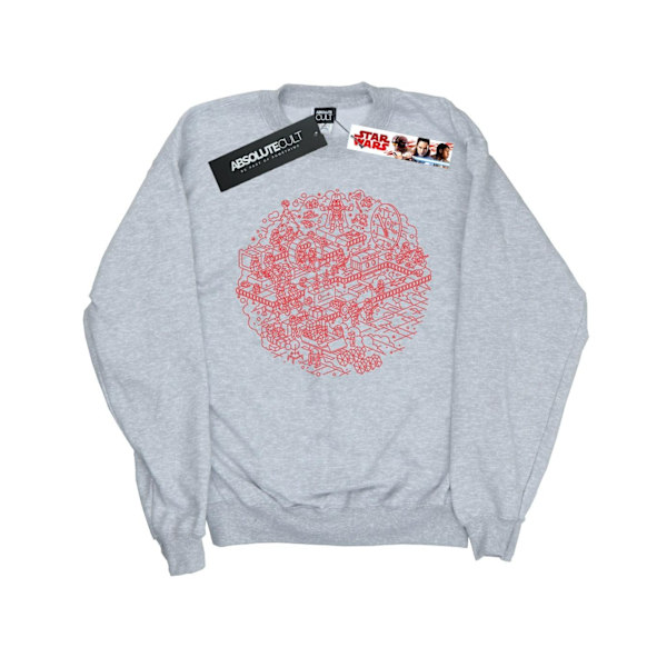 Star Wars Pojkar Jul Dödsstjärnan Sweatshirt 5-6 År Sport Sports Grey 5-6 Years