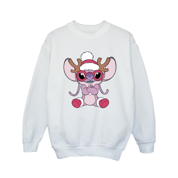Disney Girls Lilo & Stitch Angel Ren Sweatshirt 12-13 år White 12-13 Years