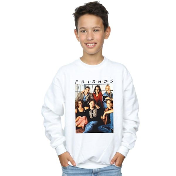 Friends Boys Group Photo Window Sweatshirt 9-11 år Vit White 9-11 Years