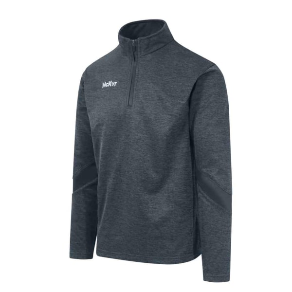 McKeever Mens Core 22 Quarter Zip Sweatshirt S Charcoal Charcoal S