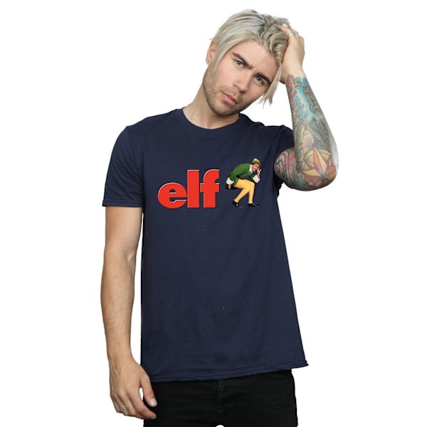 Elf Herr Crouching Logo T-shirt S Marinblå Navy Blue S