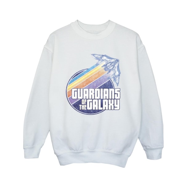 Guardians Of The Galaxy Boys Badge Rocket Sweatshirt 7-8 år White 7-8 Years