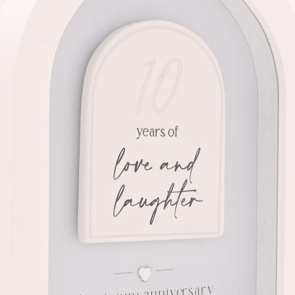 Amore Arch Plakett 18cm - 10 År One Size Vit White One Size