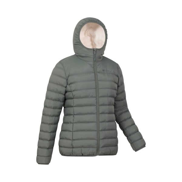 Mountain Warehouse Damjacka med Fuskpälsfodrad för Kvinnor/Damer 8 Khaki Green 8 UK