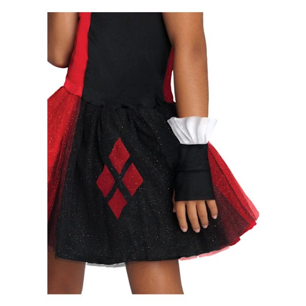 Harley Quinn Barn/Barn Tutu Kostym S Röd/Svart Red/Black S