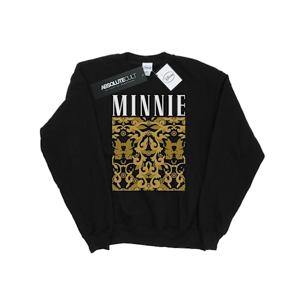 Disney Dam/Damer Minnie Mouse Barockmönstrad Sweatshirt M Black M