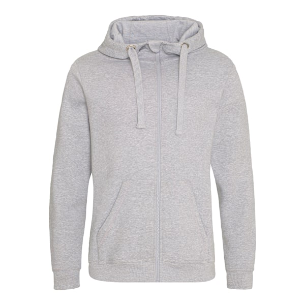 AWDis Just Hoods Graduate Heavyweight Full Zip Hoodie S He Heather Grey S