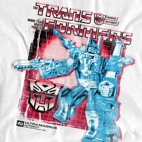 Transformers Herr Ultra Magnus Box 40-års T-shirt M Vit White M