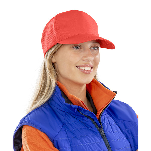 Result Unisex Vuxen Core Recycled Baseball Cap En Storlek Röd Red One Size