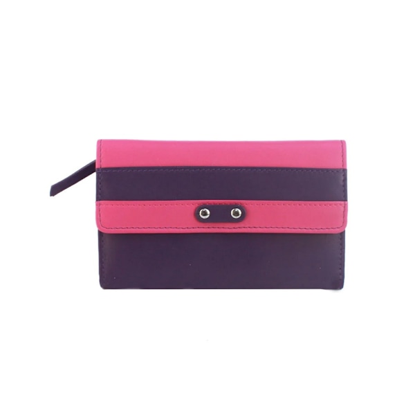 Eastern Counties Leather Dam/Dam Madison Randig Läder Purple/Fuchsia One Size