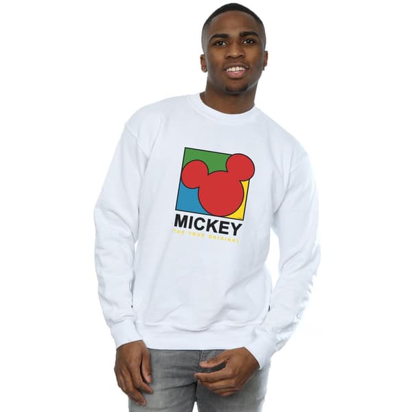 Disney Herr Mickey Mouse True 90s Sweatshirt S Vit White S