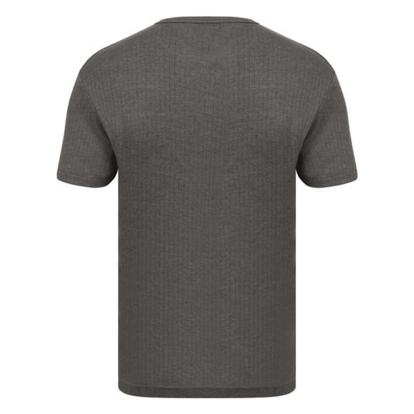 Absolute Apparel Thermal kortärmad t-shirt för män 2XL Charcoal Charcoal 2XL