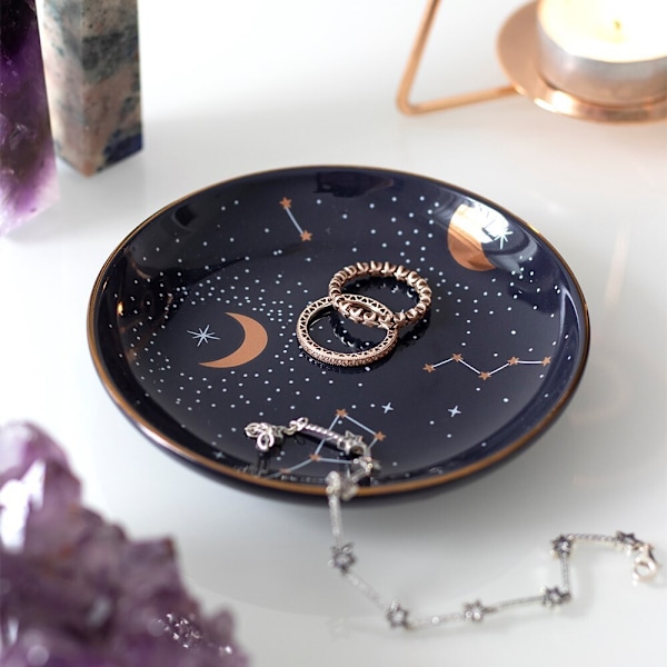 Something Different Constellation Keramik Prydnadsfat En Storlek Purple/Gold One Size