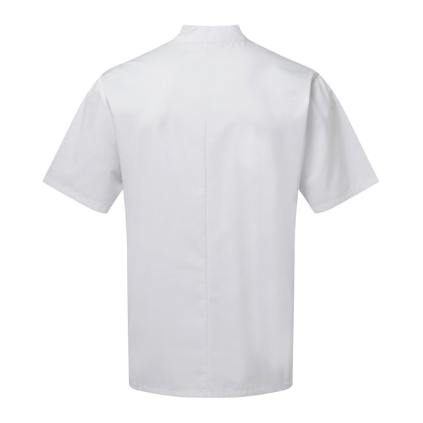 Premier Vuxen Unisex Essential Kortärmad Kockjacka 4XL W White 4XL