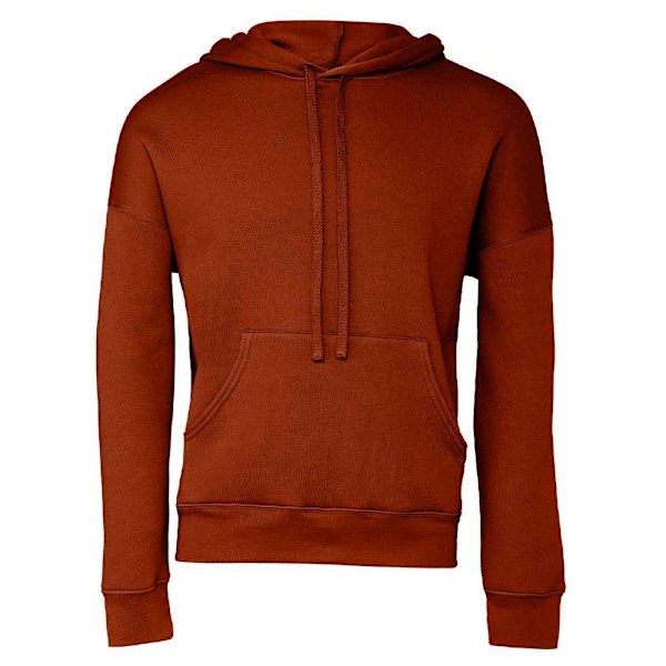 Bella + Canvas Unisex Adult Sponge Fleece Hoodie M Brick Brick M